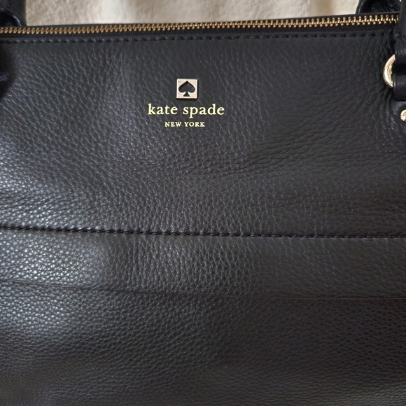 Kate Spade New York Alida Grant Park Black Leather Tote. - Picture 13 of 13